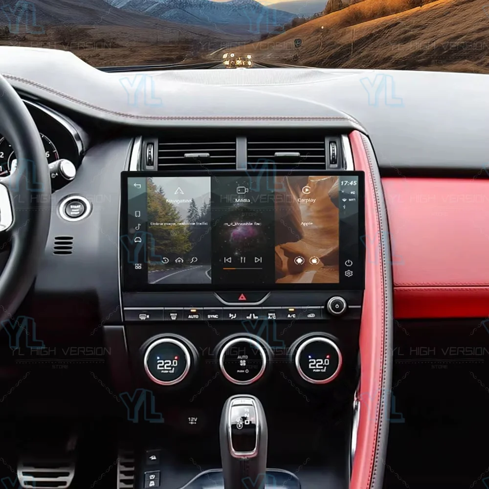 Y For Jaguar E-PACE 2016-2019  Carplay Android 13 Car Radio Multimedia Player Head Unit GPS Navigation Stereo Recorder Bluetooth view 4