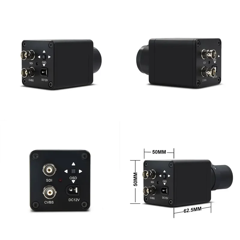 3G SDI Camera 1080P 60FPS High Definition Industrial Live Camera for Court Trial Security Inspection Guide Station