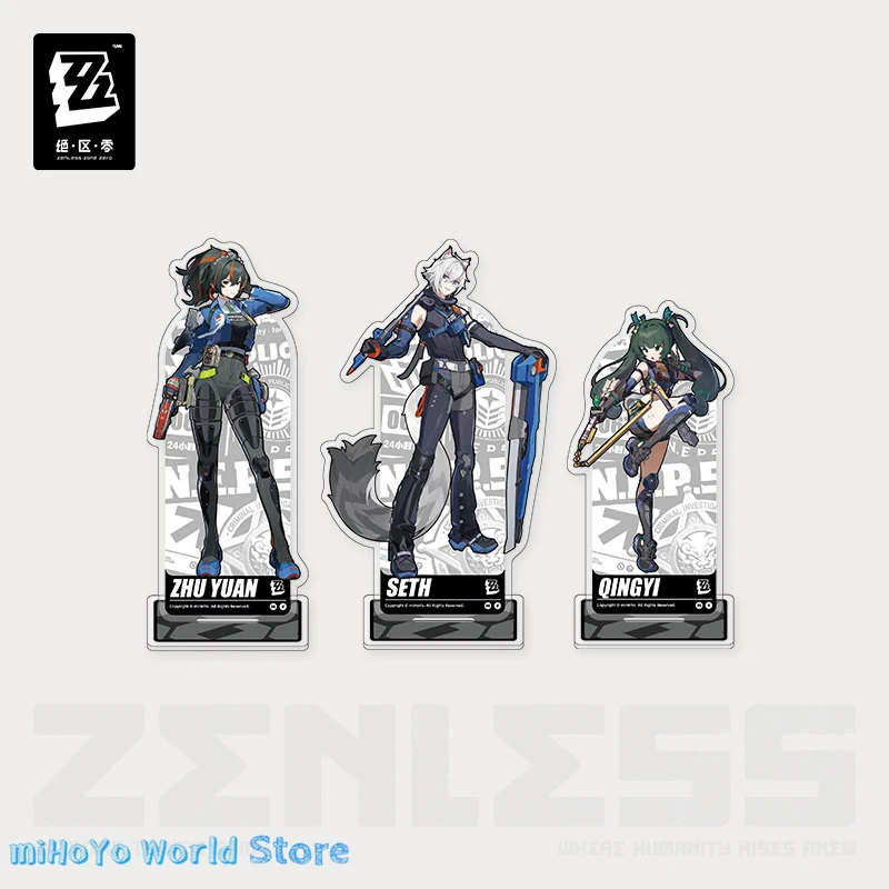 [Genuine] ZZZ Zhu Yuan Acrylic Zenless Zone Zero Official Original Seth Acrylic Standing Painting Series Qingyi Acrylic Gifts