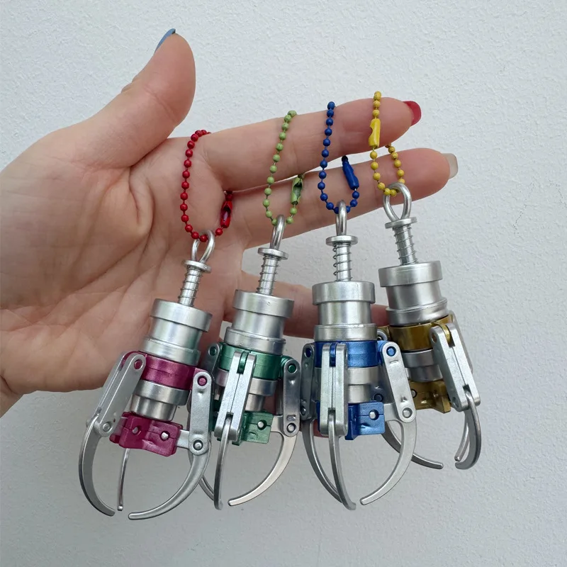 آلة دمية مخلب صغير المفاتيح الملونة انتزاع كليب مفتاح سلسلة لعبة لتخفيف التوتر حقيبة الظهر قلادة مضحك هدية حلقة رئيسية اكسسوارات #2
