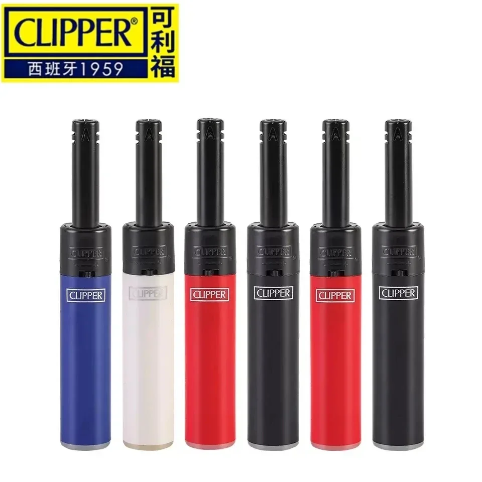 Clipper Lighter Kitchen Ignition Tool Inflatable Lighter Long Pipe Lighter Multi functional Portable Nylon Lighter Home Gifts