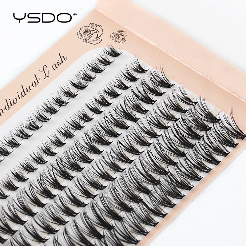 Lashes Individual 6 Rows 120 Bundles Natural Eyelashes Extension 10/20/30D Volume Thick False Eyelashes Makeup Tools Faux Cils