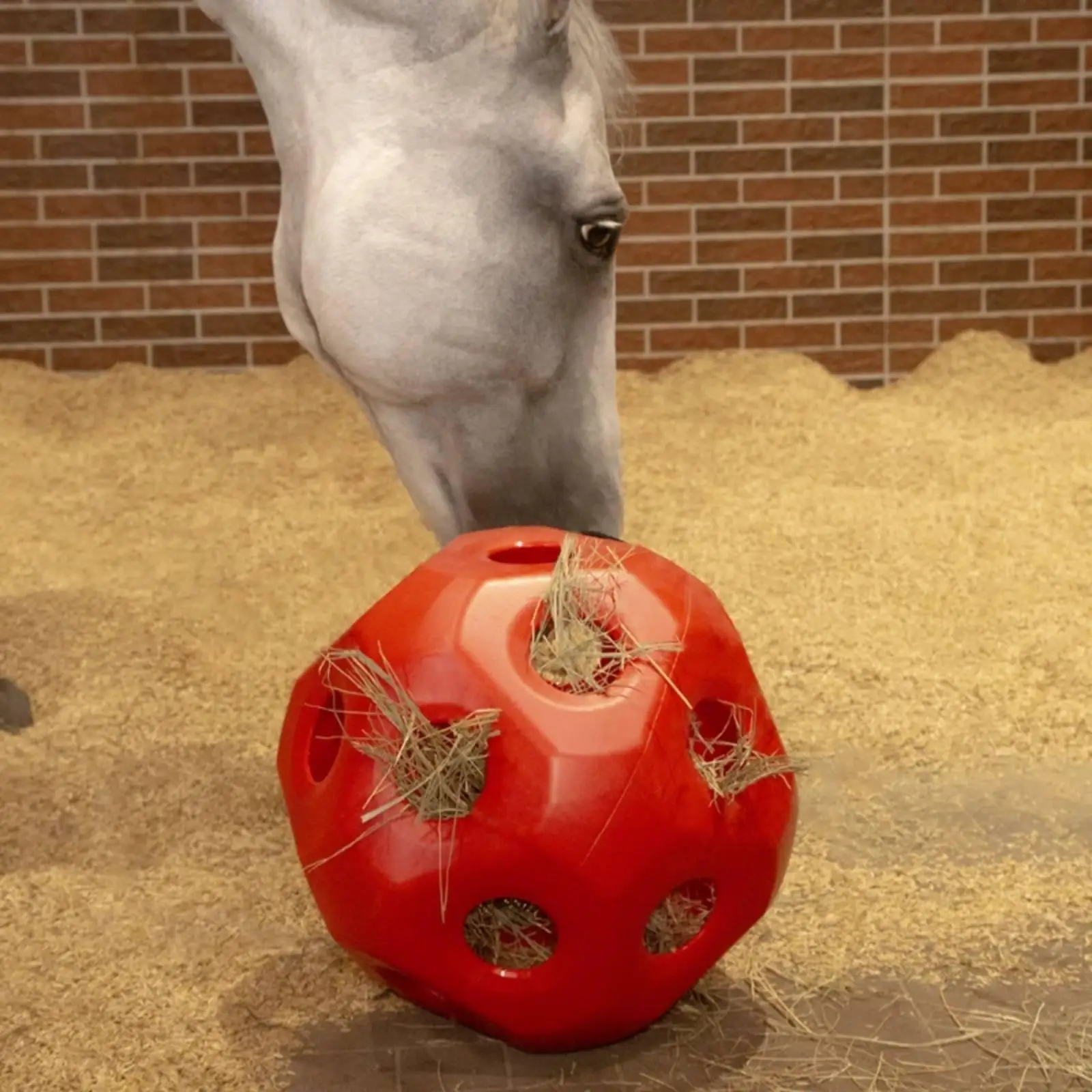 equine-hay-ball-feeder-toy-for-horses-slow-feed-browsing-enrichment-plastic-hollow-ball-with-openings-for-stable