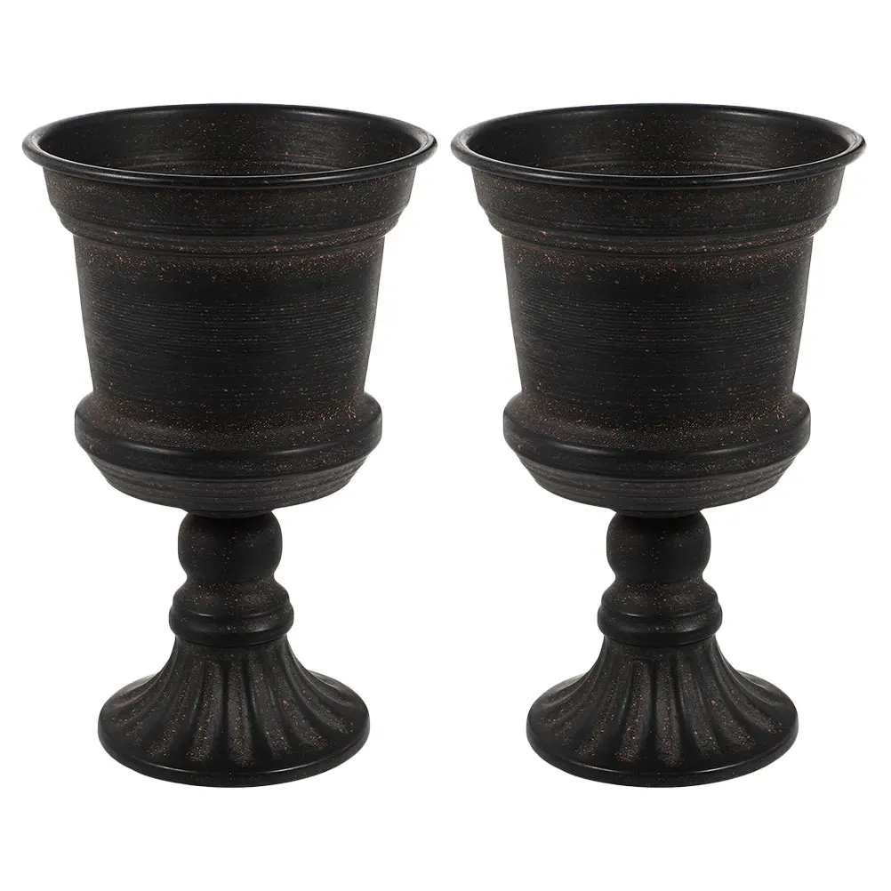 

2Pcs Iron Flower Vase Rustless Home Garden Decoration Storage Simple Design Christmas Wedding Tabletop