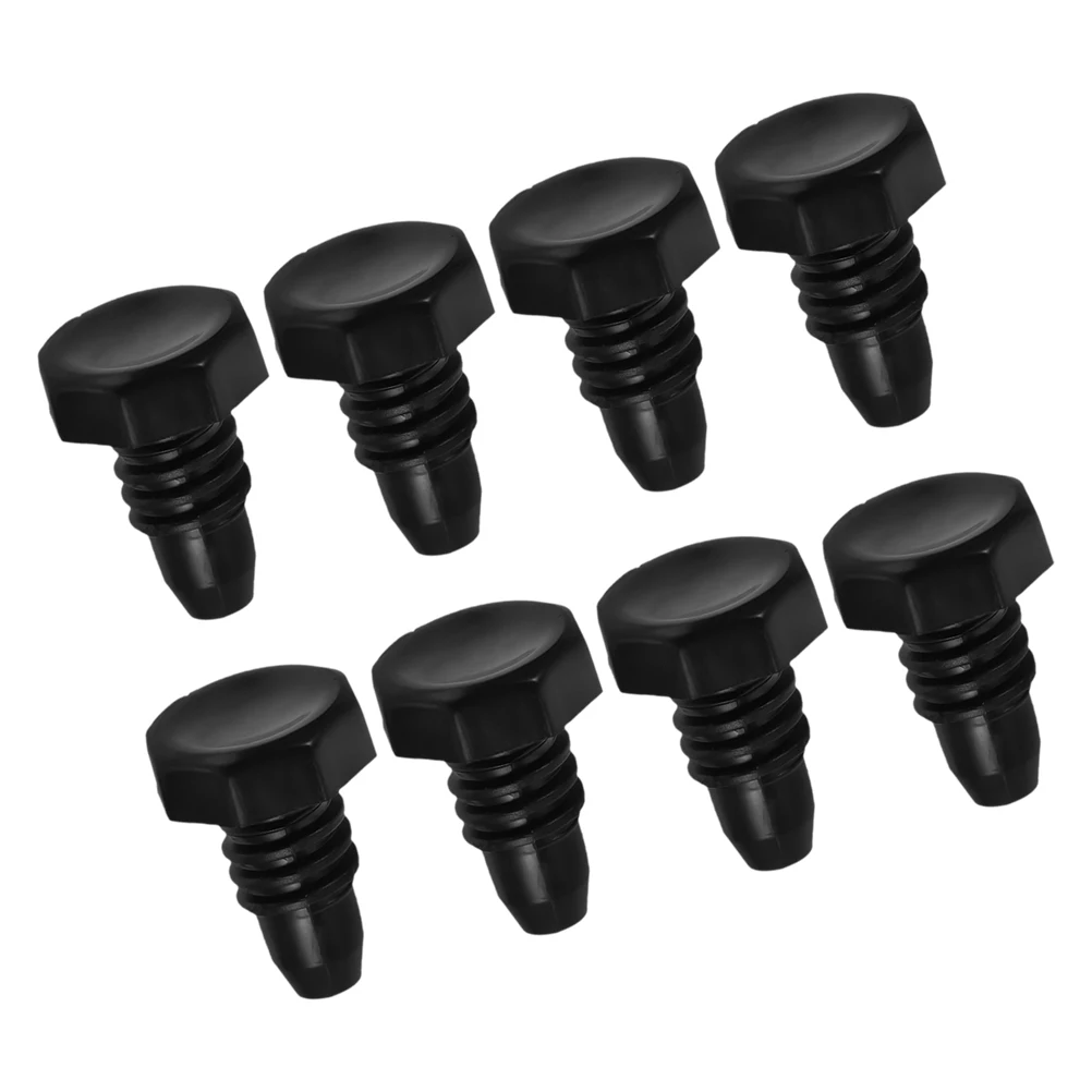 

8Pcs Black Cylindrical End Caps 2.2x1.5cm for Billiard Rods Pool Cue Protection Cover Replaceable Snooker Pool Parts Accessories