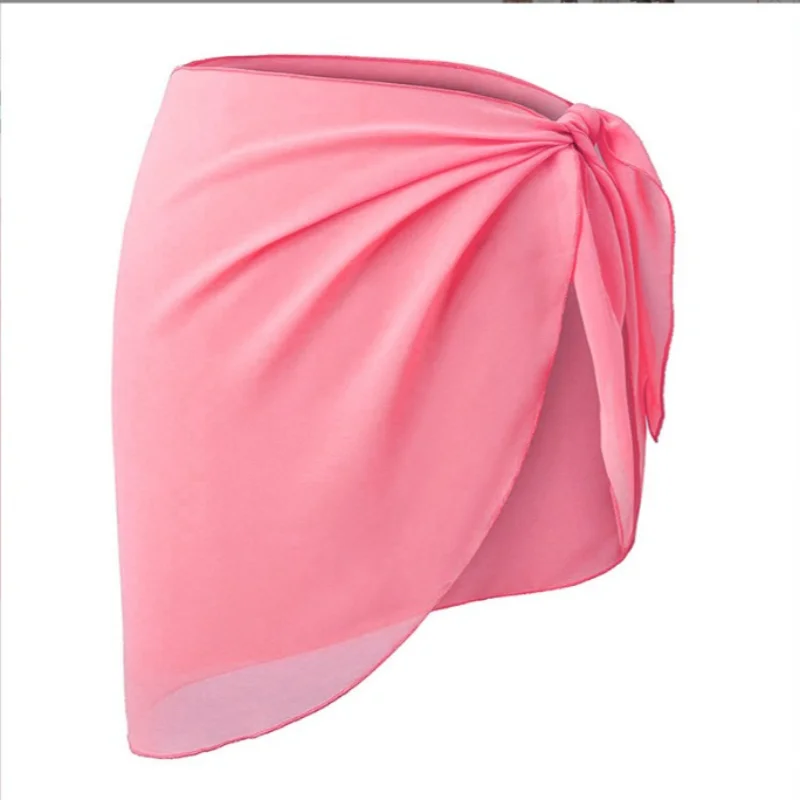 50x180cm Women’s Sheer Sarong Beach Cover Up Bikini Wrap Transparent Shawl Scarf Skirt Dual-Use Swimwear view 5
