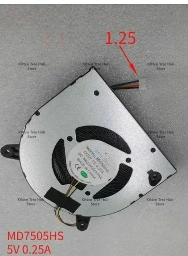 100% New Cooler Fan For MD7505HS DC 5V 0.25A Laptop Cooling Radiator