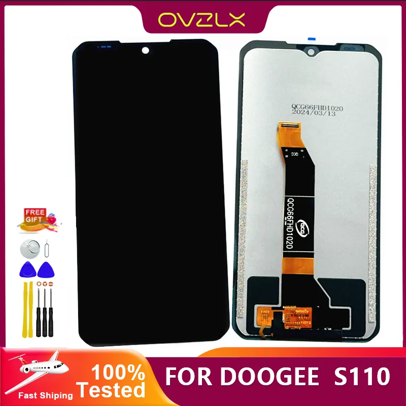 6.58 inch 100% New Original For DOOGEE S110 LCD Display + Touch Screen Assembly Replacement For DOOGEE S110 GT LCD + Tools