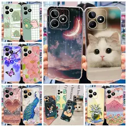 For Realme C51 Case RMX3830 Stylish Painted Cover Clear Silicone Phone Cases For Realme C53 C 51 RealmeC51 RealmeC53 Soft Fundas