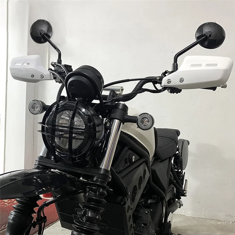 لهوندا CL250 CL500 اليد الحرس حامي الزجاج الأمامي دراجة نارية الملحقات الأسود