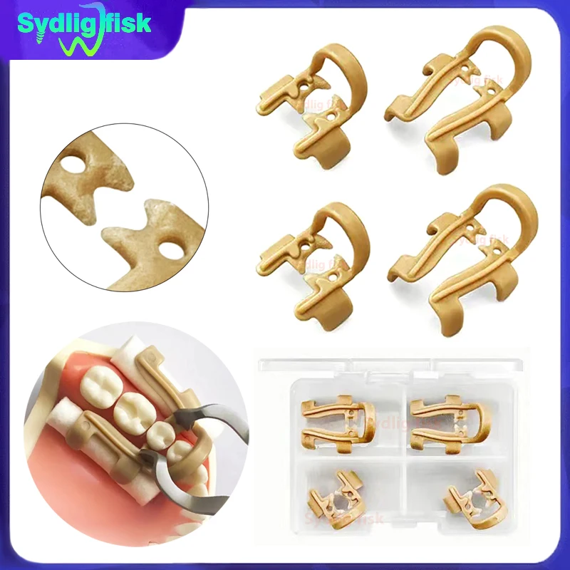 

4Pcs/box Dental Cotton Roll Holder Clip Resin Cotton Roll Clips Moisture Clip Molar Premolar Dentist Clinic Ortho Isolator Tools