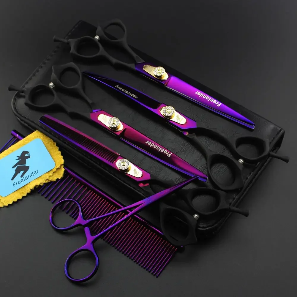 

Professional 7 Inch Dog Grooming Scissors Kit Pet Shears for Dogs Cats