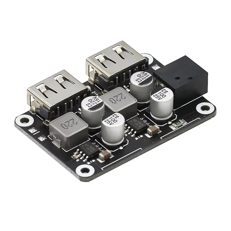 

A73E-Dual USB Car Charger Charging Buck Module Input 6V-30V Single Port 18W Car Mobile Phone Charging No Case