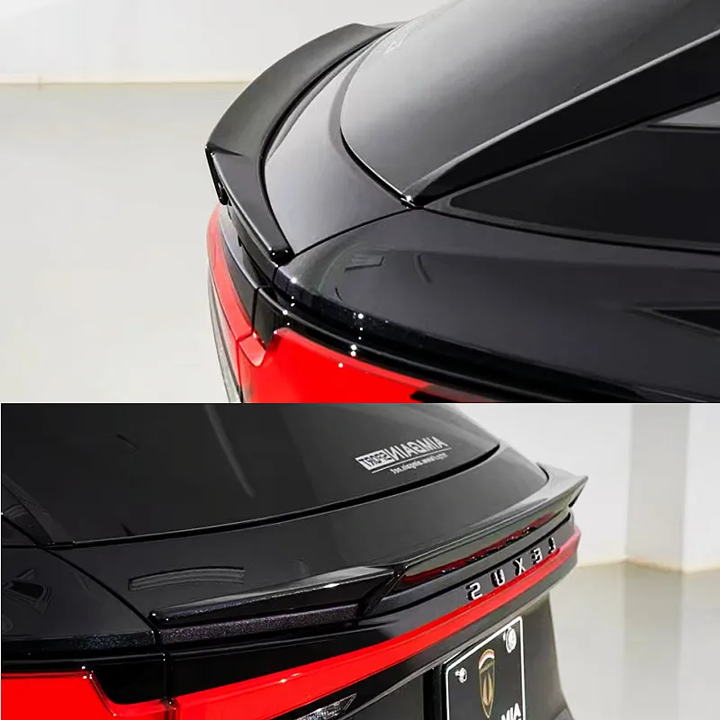 For Lexus RX350H RX500H 2023-2025 Black Carbon Look Car Rear Roof Trunk Spoiler Center Wings Tuning Body Kit Accessories Parts