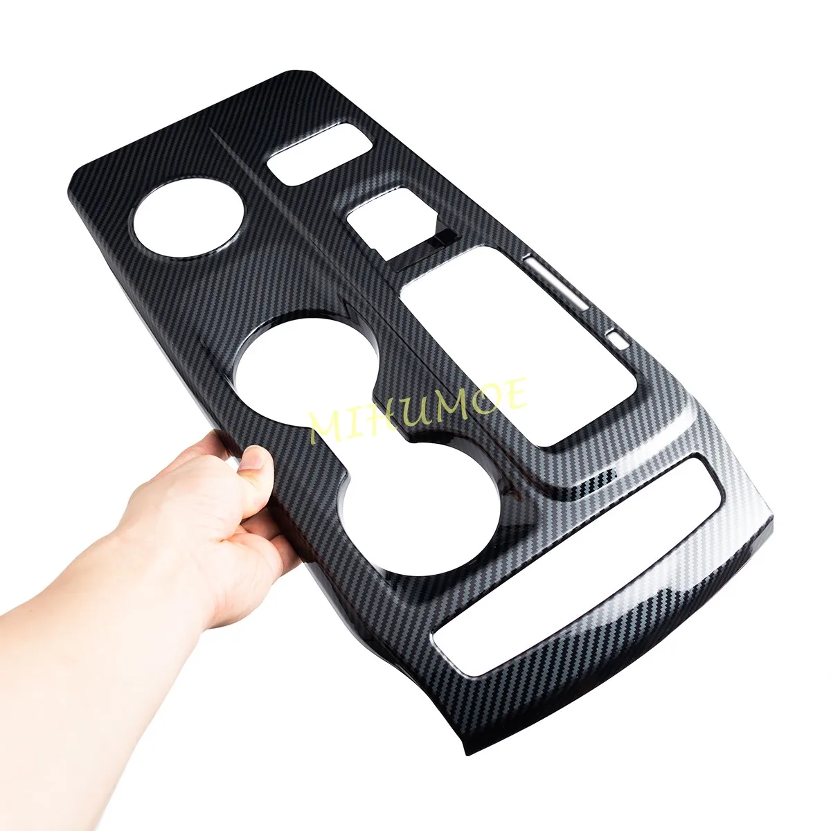 لفورد رينجر 2024-2025 ايفرست 2023-2024 وحدة التحكم المركزية والعتاد التحول غطاء لوحة اكسسوارات الكسوة ألياف الكربون نمط LHD & RHD #4