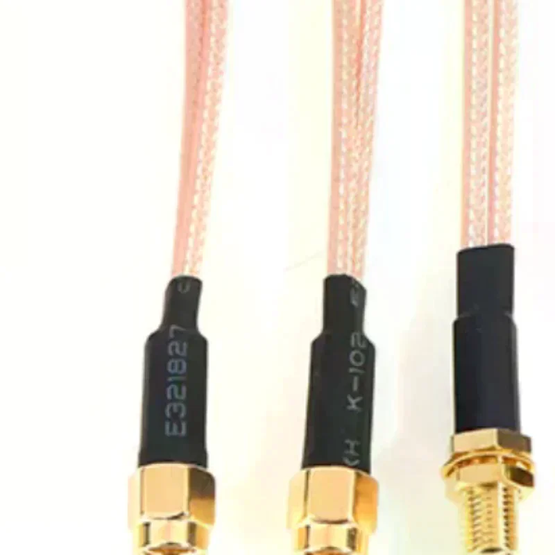 SMA to 2X SMA Male Female Y type Splitter Combiner Jumper Cable Pigtail