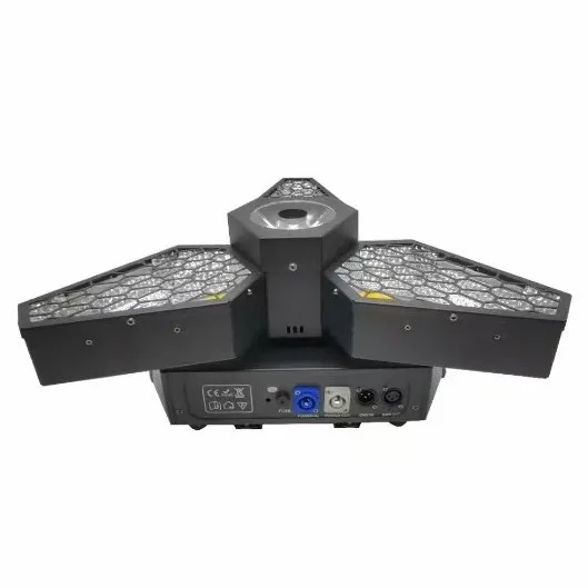 Retro light Three-leaf fan light, clear bar Stage bar, horse racing strobe light LED stepless rotating maple leaf light