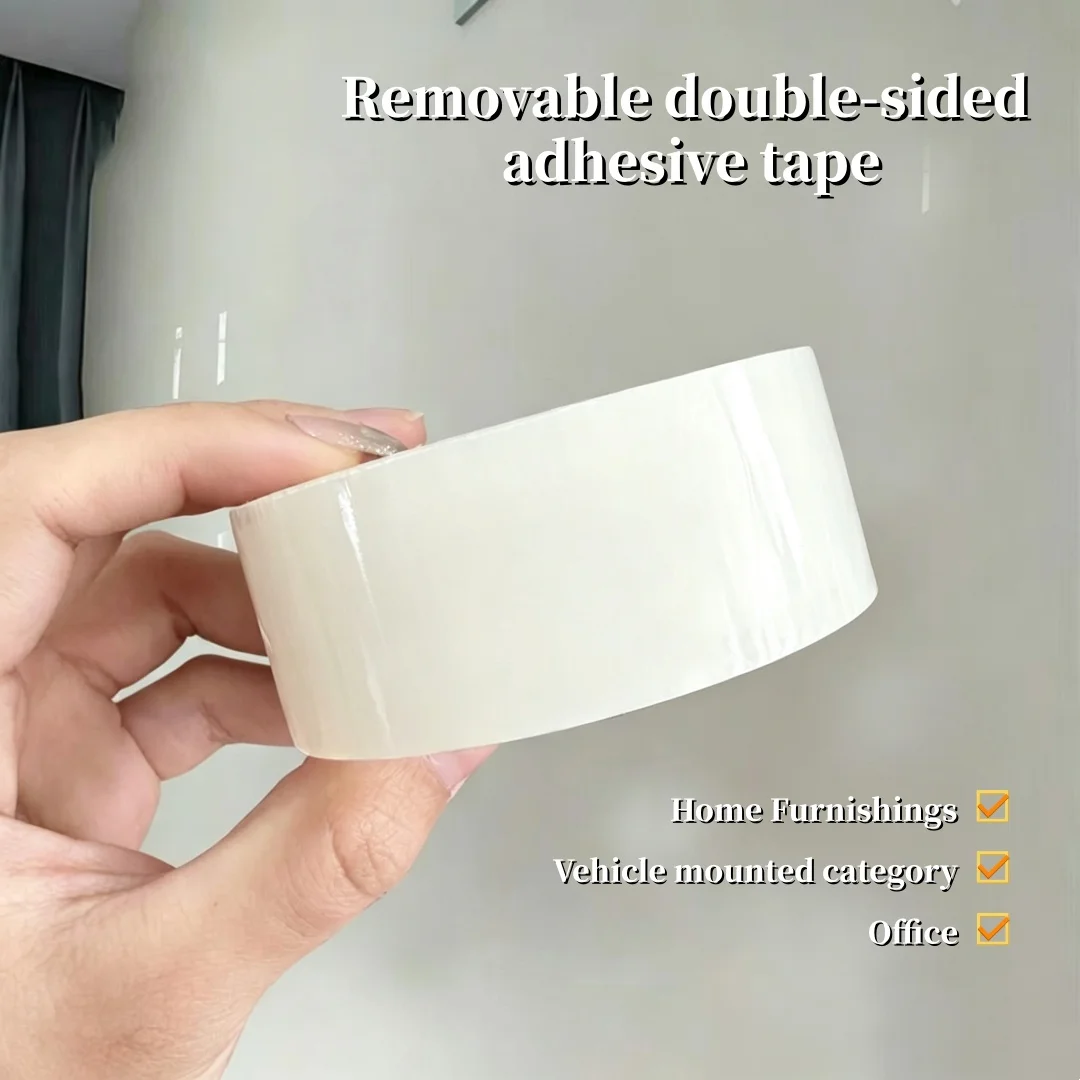 Double-Sided Tape Heavy-Duty, Wall Painting Hanging Tape, Indoor/Outdoor Wall Paintings/Posters | Non-Destructive Paint Wall, Wh