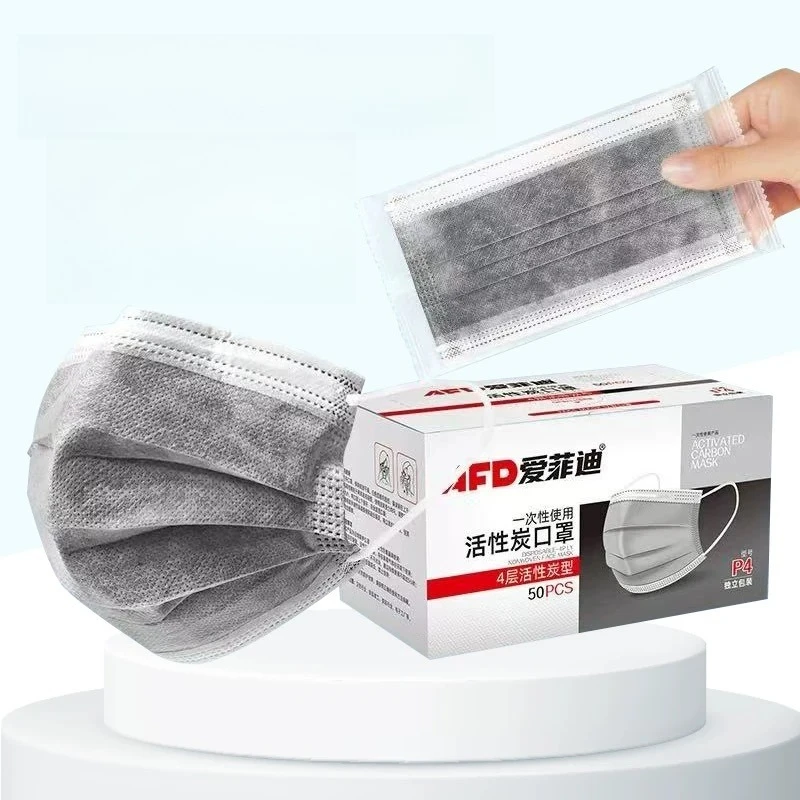 

Маска с активированным углем для защиты от пыли, промышленная маска для предотвращения пыли и формальдегида, одноразовая, утолщенная, дышащая