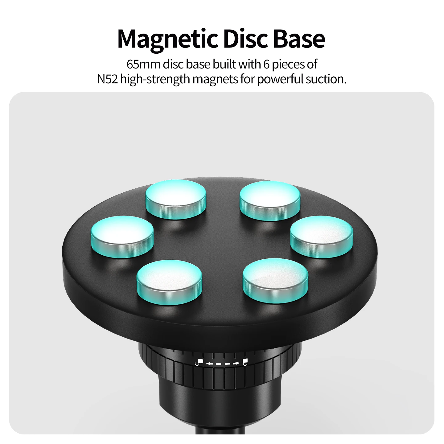 1/4-Zoll ARRI-Positionierungs-22-mm-Kugelkopf mit 66-mm-Magnetfuß für GoPro 13 12 DJI Osmo Action Kamera Halterung Vlog Stativadapter – Detail 8