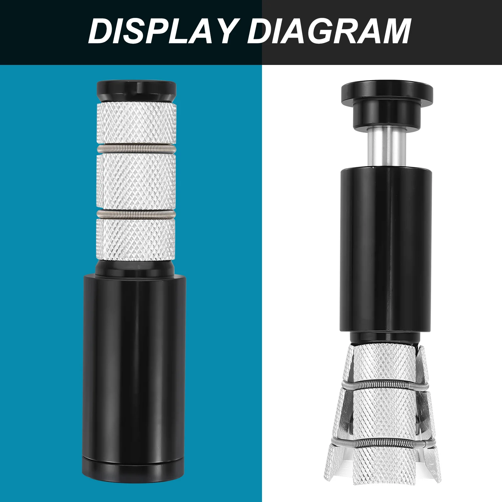 

Bike Stem Riser Hidden Alloy 28.6mm Stem Extender Front Fork Adapter Comfortable Cycling Posture for Mountain Road Hybrid