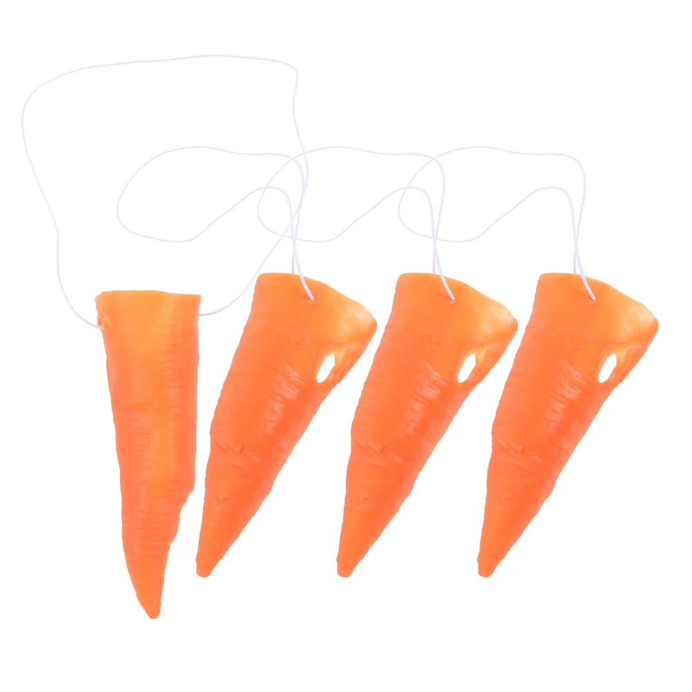 

4Pcs Carrot Nose Props for Snowman Decorations DIY Christmas Party Accessory Distinctive Design Comfortable Fit