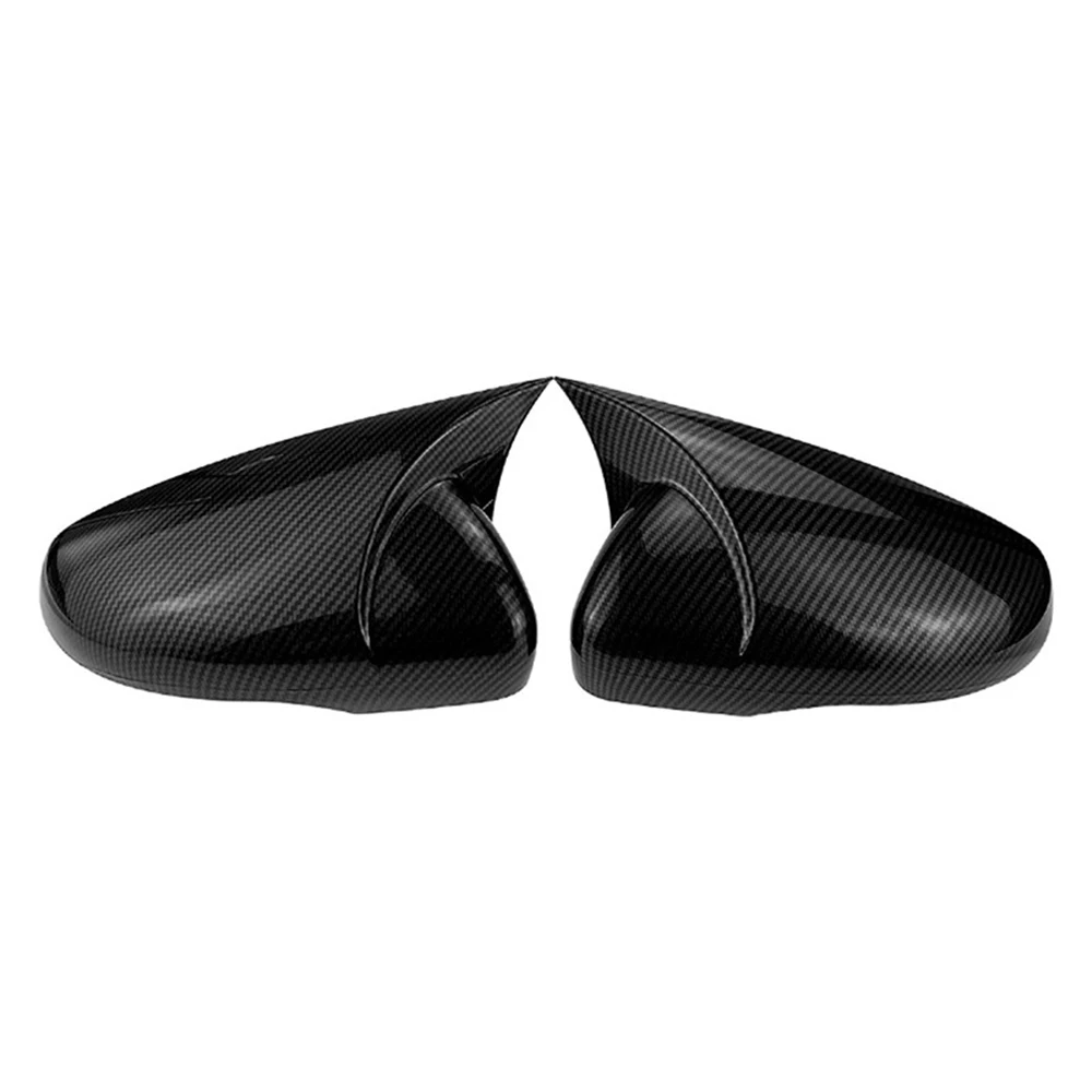 

For Volkswagen Golf 6 GIT 2009 - 2013 Car Door Mirror Cover Trim Silver Black Carbon Fiber Car Accessories External Decorate