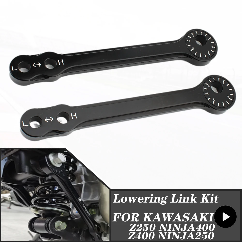 

Мотоцикл для KAWASAKI NINJA400, Z400, NINJA250, Z250, 2014-2023, опускающий тело собаки, регулируемый звеньевой комплект ниндзя 400, 250