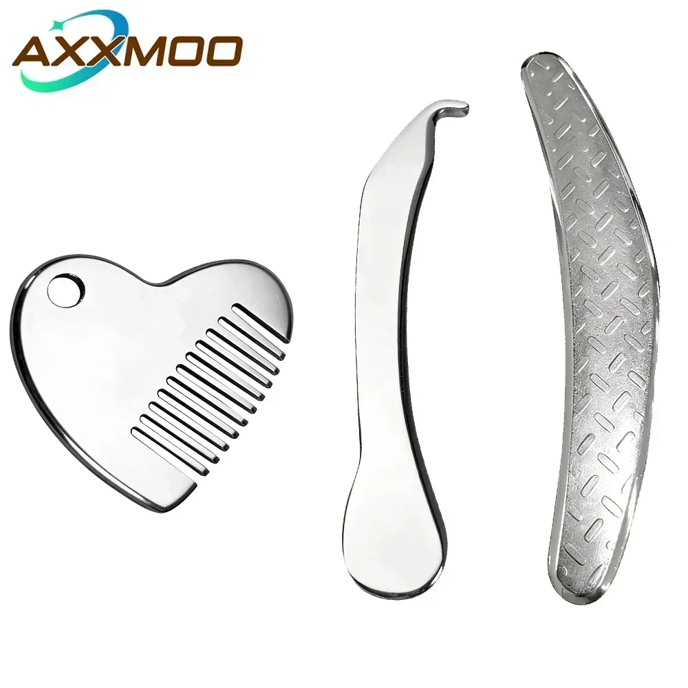 1PCS/2PCS/3PCS Stainless Steel GuaSha Muscle Scraper Tools Set,Scar Tissue Tool,Physical Therapy Tools,Muscle Scraping Tool