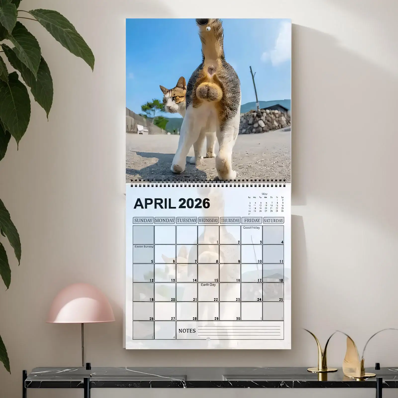 

2026 Calendar Funny Cats Calendar 2026 Scheduling Tool Family Planner Organizer For Fridge Desk Kitchen Living Room Desktop