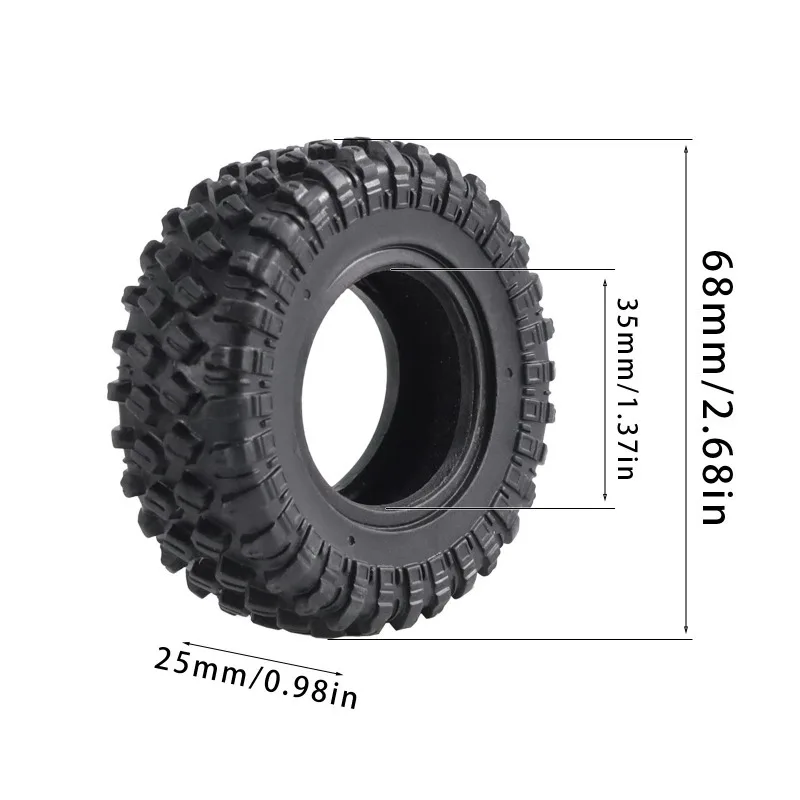 

5mm Hex 40*17mm Alloy Beadlock Wheels for MANGNIU MN82S MND90 MN99S MN78 1/12 RC Crawler Metal Locking Rims Upgrade Parts