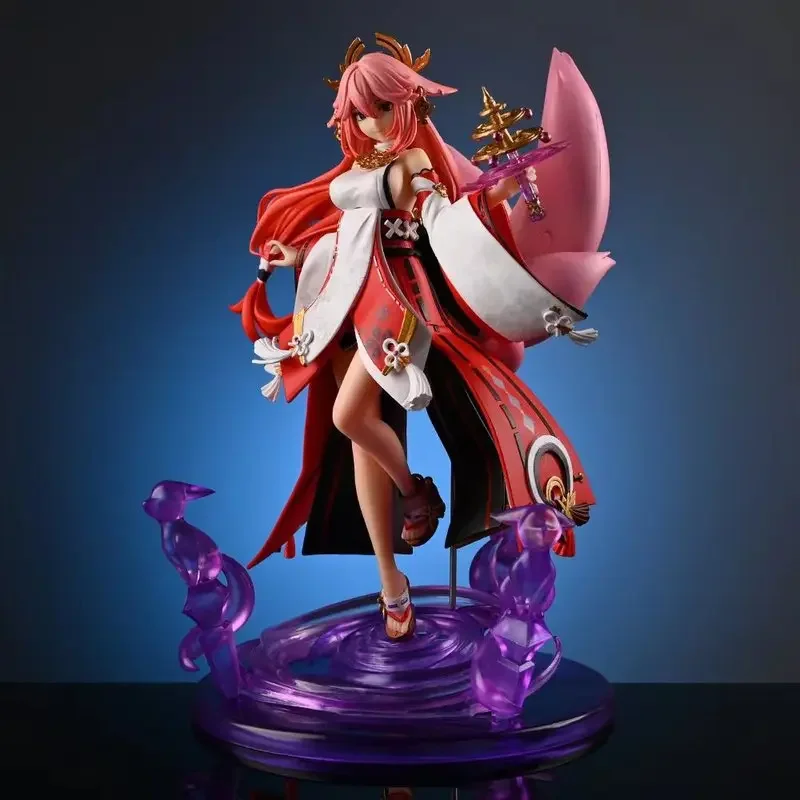 

New Game Genshin Impact Anime Figure Yae Miko Model Dolls Figurine Sexy Girl Action Figure Collectible Decoration Kid Toys Gifts