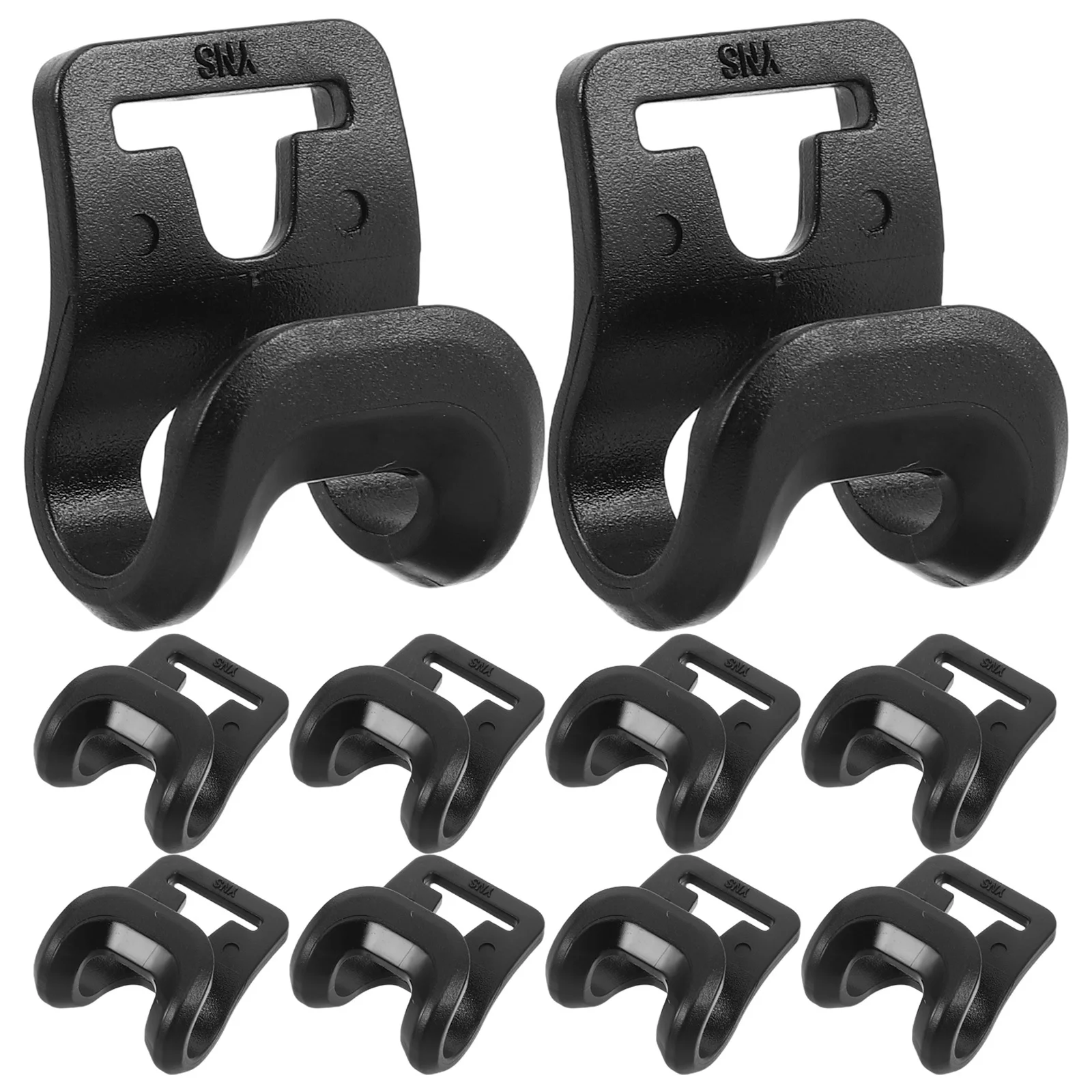 10 قطعة خطافات خيمة بلاستيكية خفيفة الوزن لمعدات التخييم في الهواء الطلق سهلة التركيب موصلات عمود الخيمة ملحقات المخيم