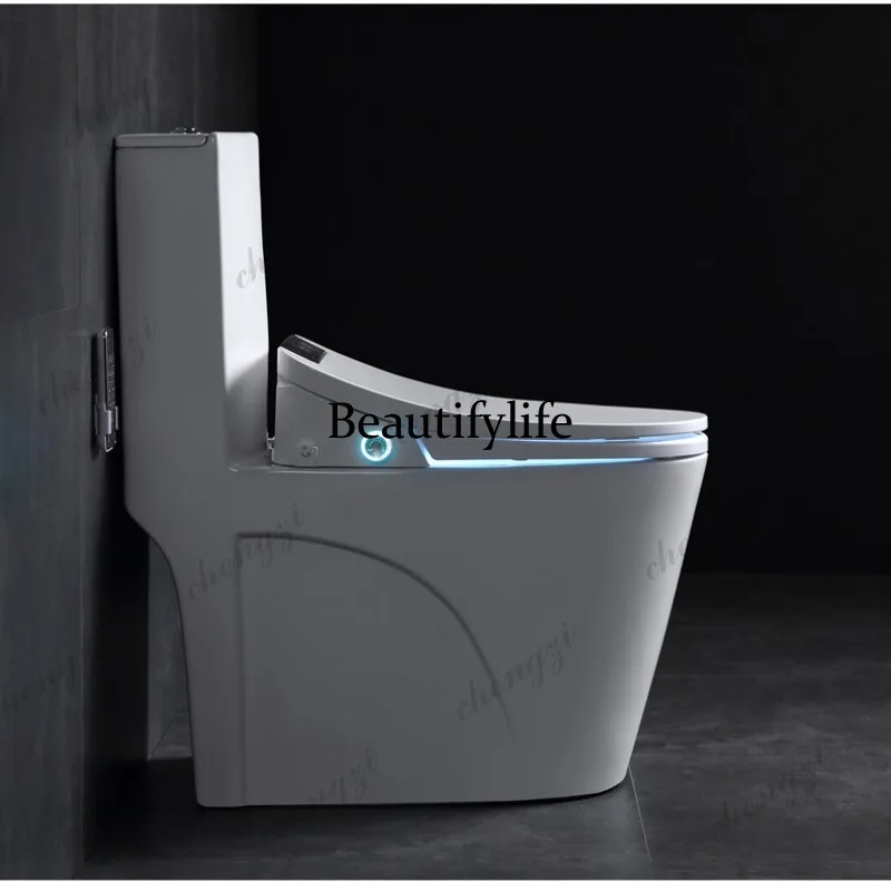 Wall row integrated smart toilet toilet special for displacement straight flush instant sterilization cleaning drying toilet image 4