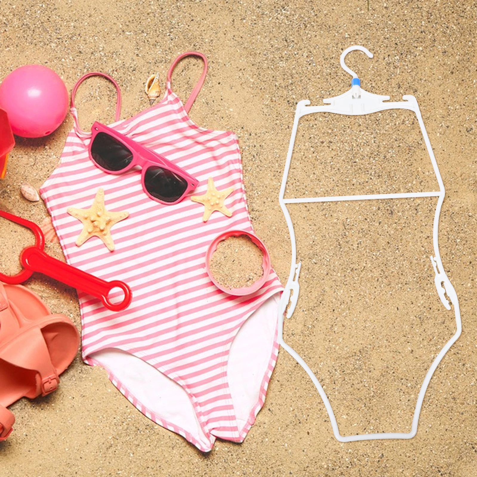 

3pcs Kids Swimsuit Multifunctional Body Shape Display Clothes Rack For Bikinis Lingerie Swimwear Retail Home Lightweight Wire