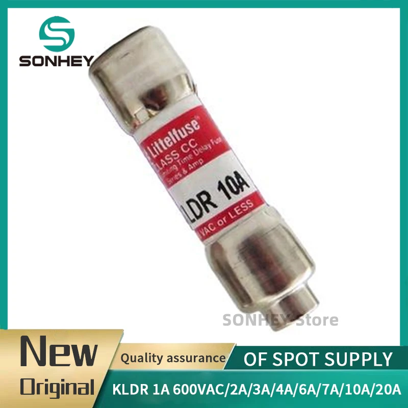 

10 шт. новый оригинальный предохранитель с задержкой KLDR 1A 2A 3A 5A 6A 7A 9A 10A 12A 15A 20A 600V 10*38
