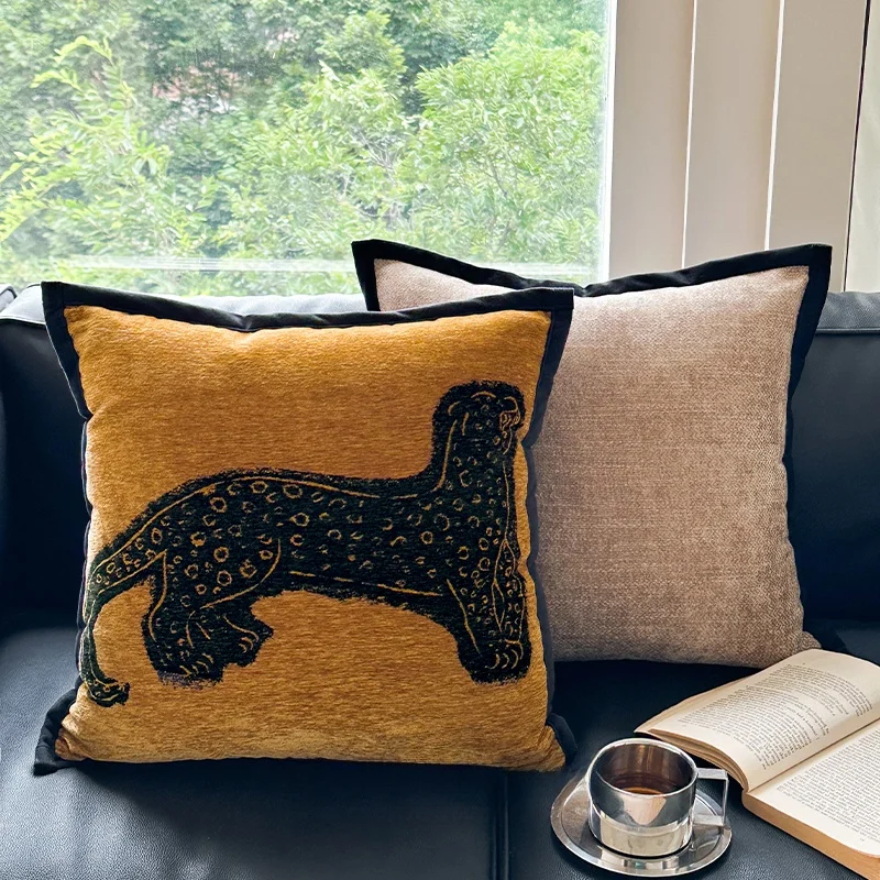 

New Chinese Style Sofa Pillow Backrest Cushion Cover without Core Living Room Decorative Heart Shaped Soft Fabric for Children