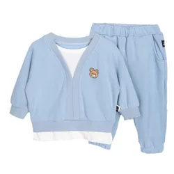 Spring Autumn Baby Girl Clothes Suit Children Boys Casual T-Shirt Pants 2Pcs/Sets Kids Outfits Toddler Costume Infant Tracksuits