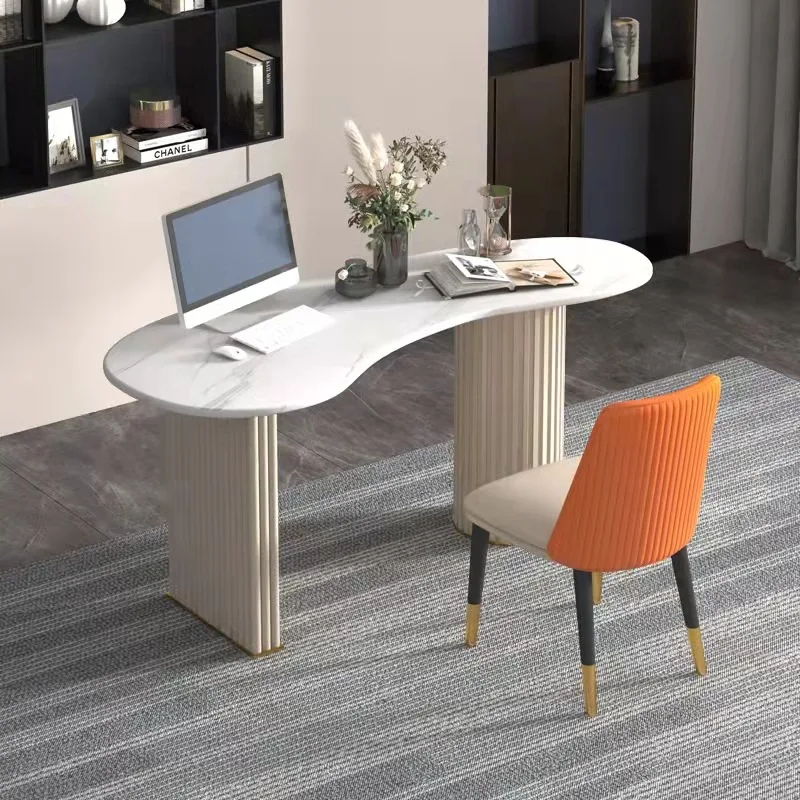 Medical beauty consultation table reception negotiation beauty salon desk home modern simple Internet celebrity light luxury roc