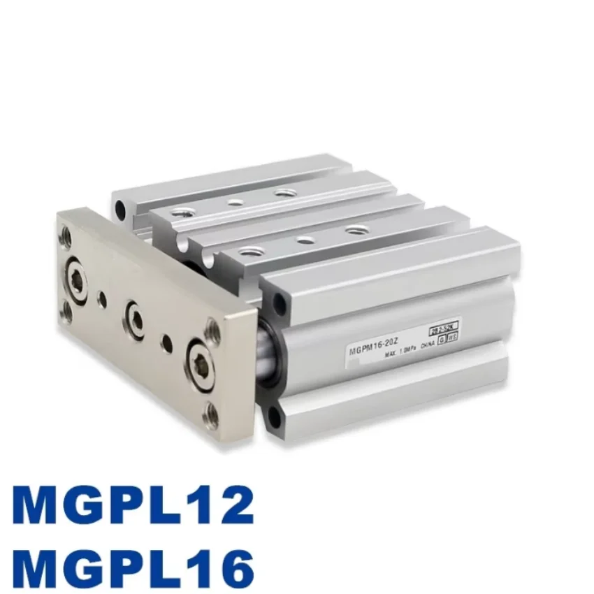 MGPL MGPL12 MGPL16 New Original Stroke 10-150mm Ball Bushing Compact Guide Cylinder Thin Three Axis Rod Air Pneumatic