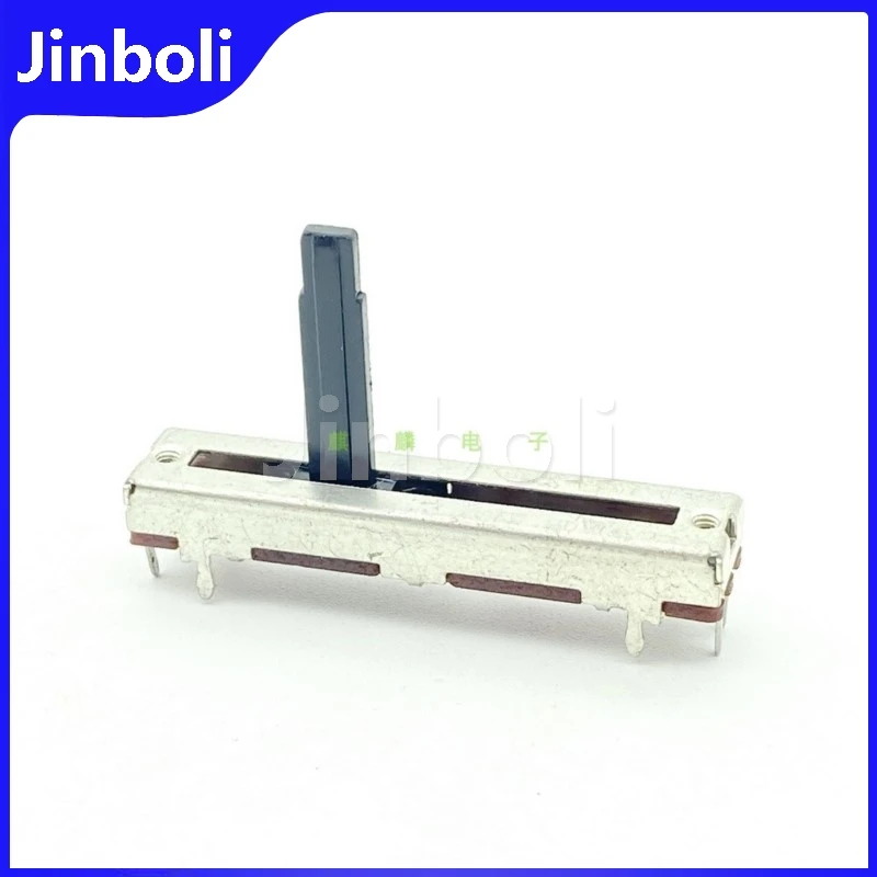2PCS 45mm Mono B5K Single 3Pins Straight Sliding Potentiometer Amplifier Audio Mixer Volume Fader Stroke 30mm Handle Length 20mm