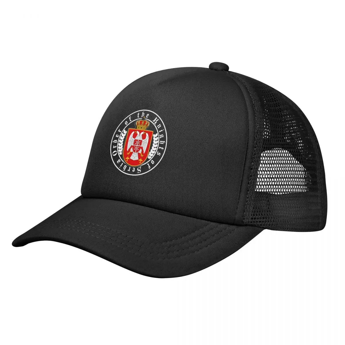 Srbija Santa Clarita Diet Knights Of Serbia Mesh Baseball Cap Unisex curved Trucker Worker Cap Hat Adjustable Snapback Caps