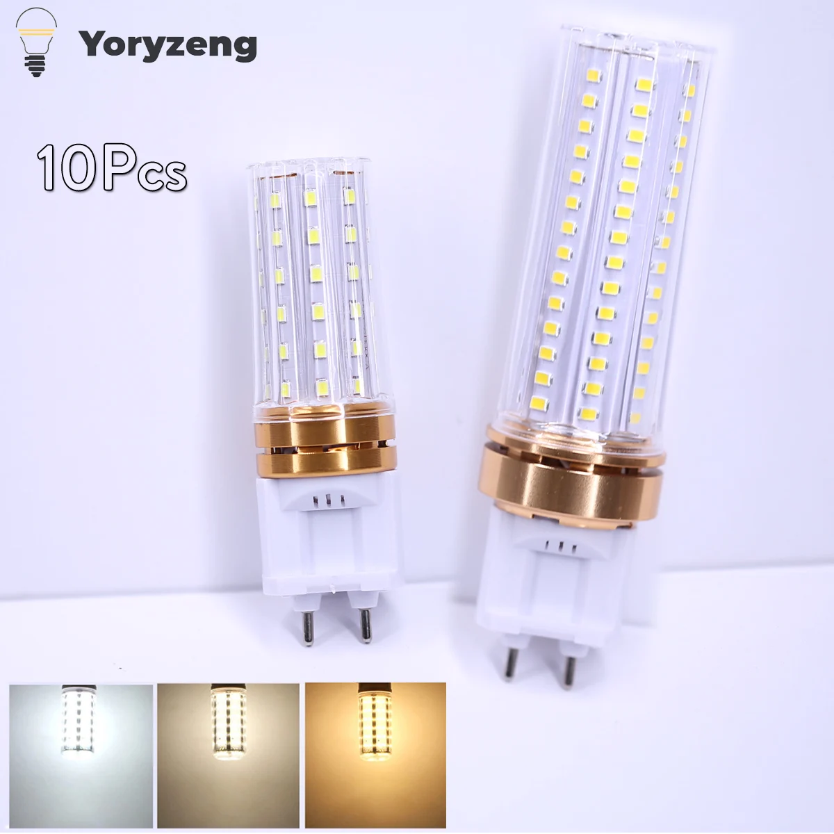 10PCS G12 LED Corn Light Bulbs 20W 15W 10W High Power 2835 SMD 110V 220V 240V 360 Degree Cold Warm White Lamp Energy Saving