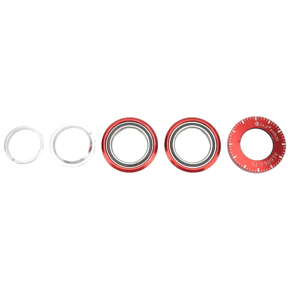 Built-in 44mm Folding Bike Headset Build In Bearing Red Color Bicycle Headset 1 Set Folding Bicycle Bowl Set Bike Repair