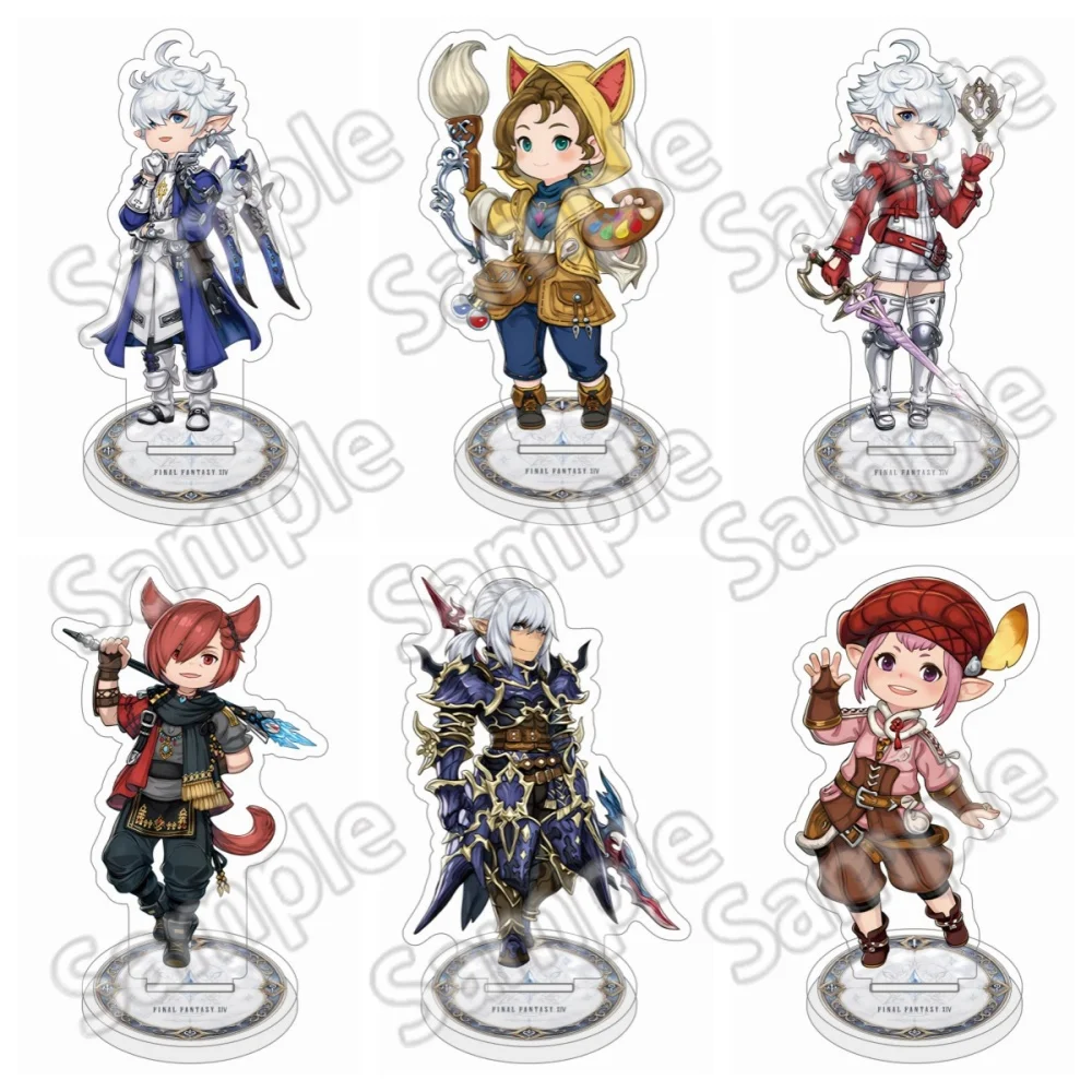 Final Fantasy 10cm Acrylic Stand Keying, Desktop Ornament Bag Pendant Fan Collectible Gift