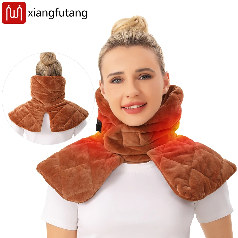 

Electric Heated Shawl - 3-Level Heat & Timer - Neck-Shoulder Warmth, Relaxation, Joint Comfort - for Home/Office/Daily Care