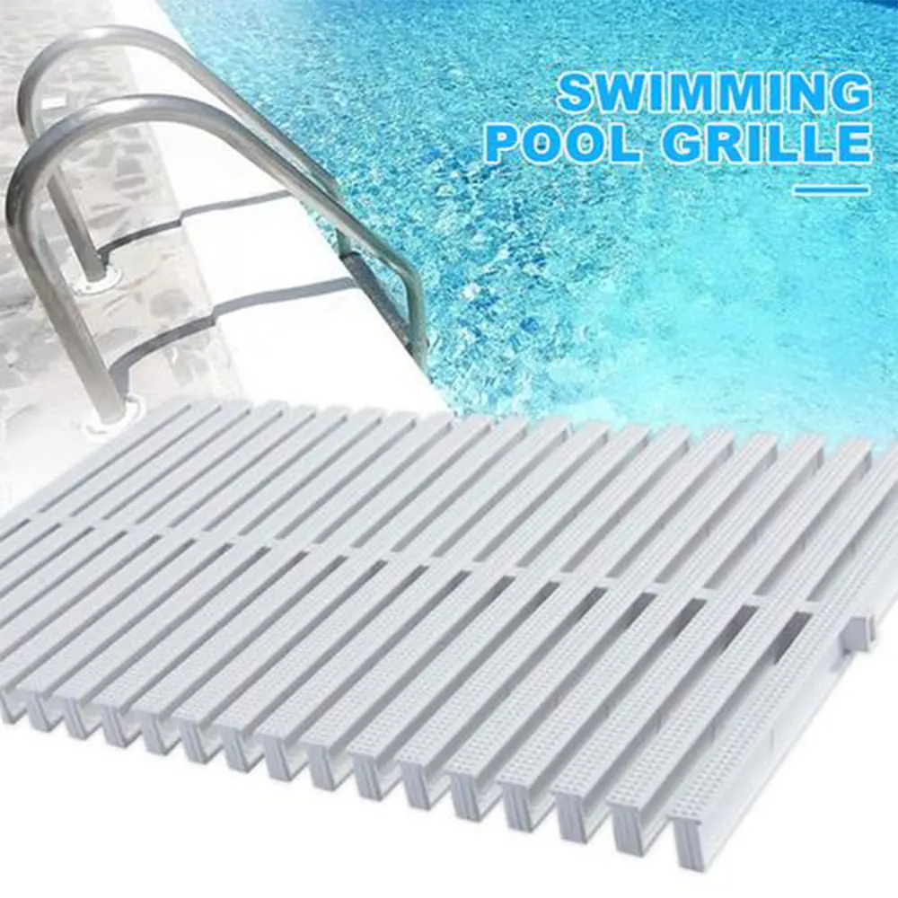 2023 New Swimming Pool Overflow Grid Non-slip Board Swimming Pool Water Drain Grille Swimming Pool Equipment Accessories Tool