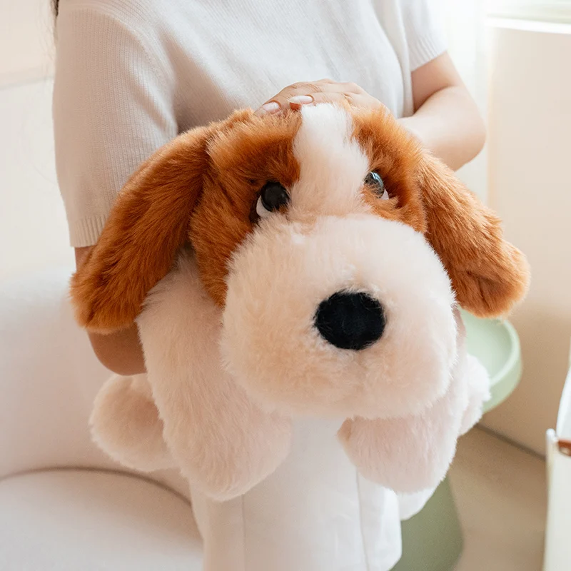 1Pc 52CM Kawaii Plush Golden Retriever Border Collie Schnauzer Beagle Plush Toys Stuffed Soft Animal Pillow Nice Birthday Gift