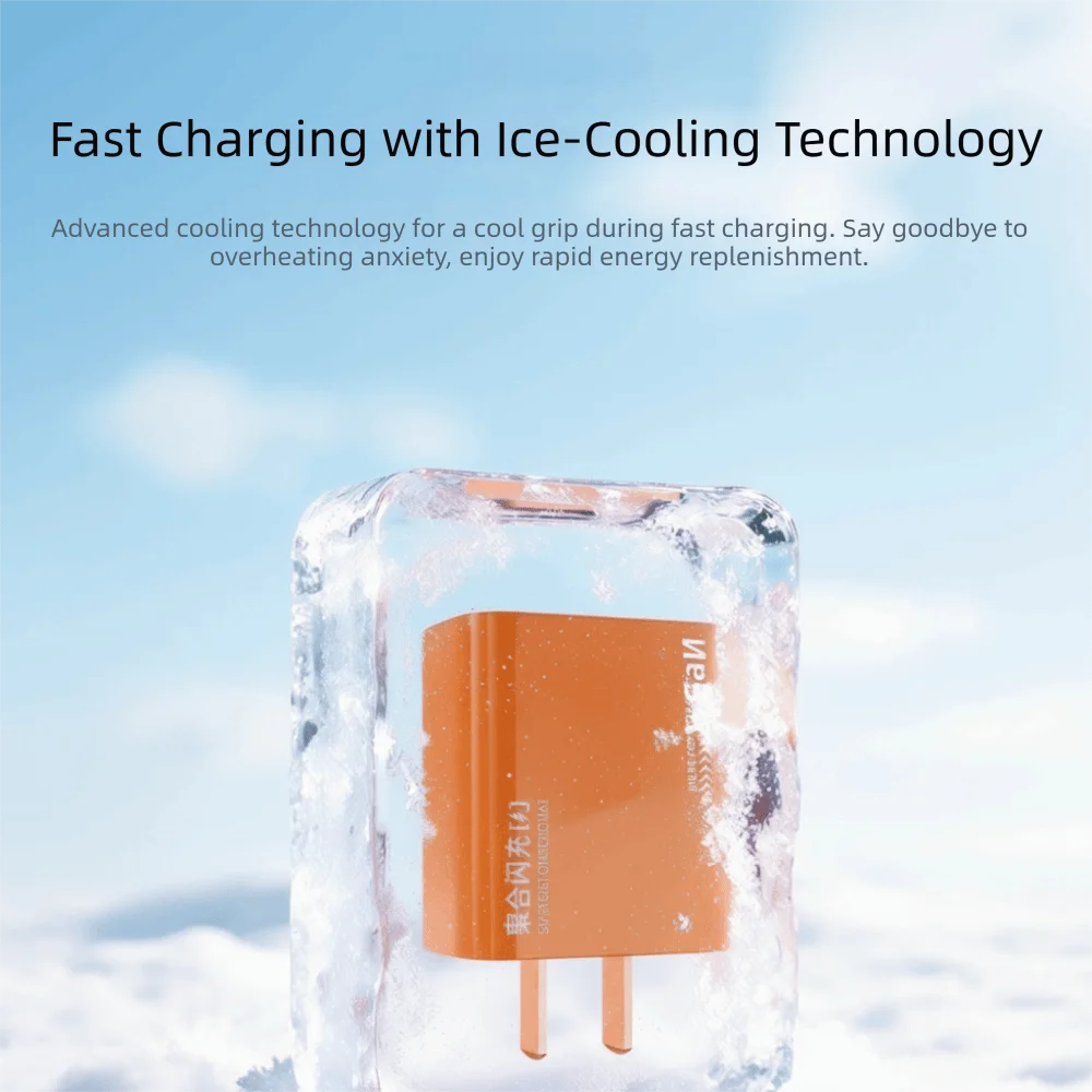 30W Wall Charger Adapter Dual Port High Quality Fast Charging Adapter Fast Charging Practical Charging Block Adapter Home Use