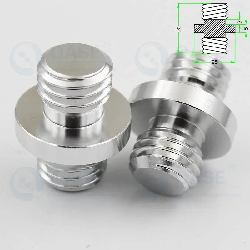 QASE 5/8 1/4 3/8 1/8 Inch M8 M10 Adapter Connecting Screw for Prism GPS Centering Pole Rod Sealing Cap Mapping Spoon Net 1Piece